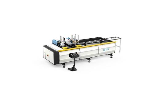 Máquina de corte de aluminio doble cabezal 45°/90°