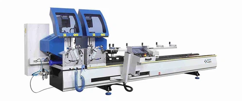 Máquina automática de corte de perfiles de doble cabezal