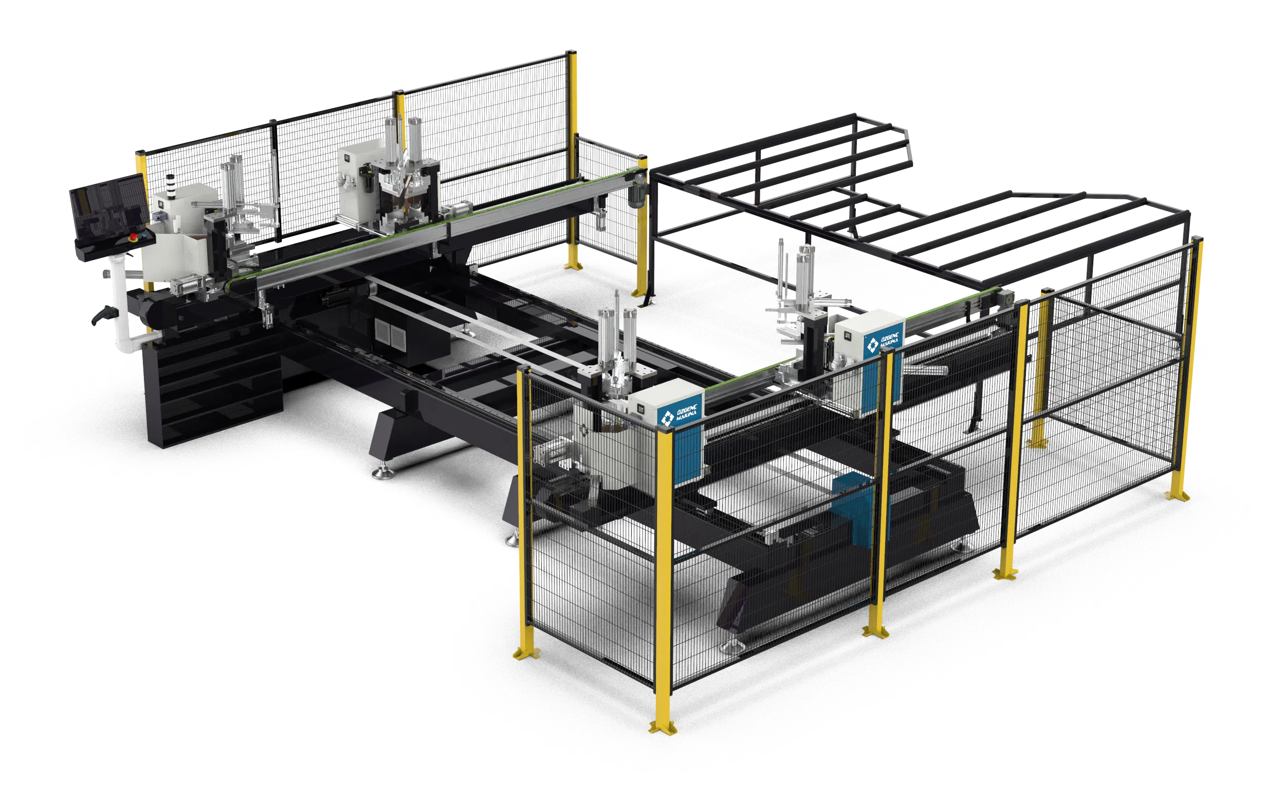 Saldatrice automatica a quattro teste per profili in PVC